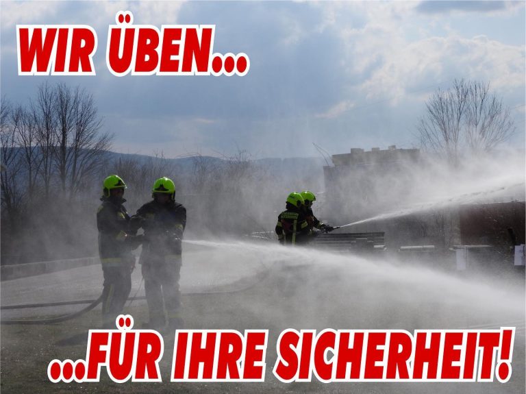 Information: Feuerwehrübung im ehemaligen Florianihof