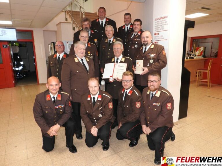 BR Herbert Koller – ein Urgestein der Feuerwehr Mattersburg – feierte seinen 85. Geburtstag!