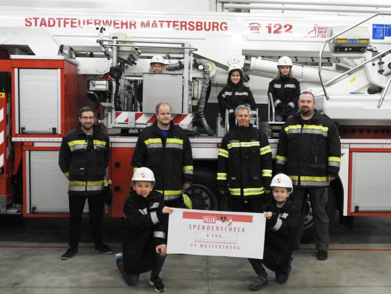 FELIX Austria und der ÖBFV unterstützen die Feuerwehrjugend